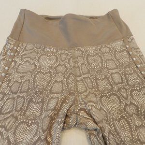 Better Sports Performance (BSP) snakeskin & rhinestone stretch athletic pants
